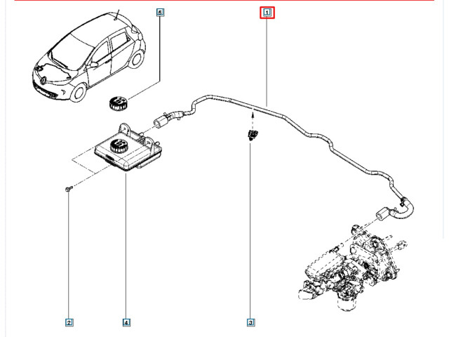 Трубка тормозной системы 462266235R Renault Zoe Трубка тормозной системы 462266235R Renault Zoe